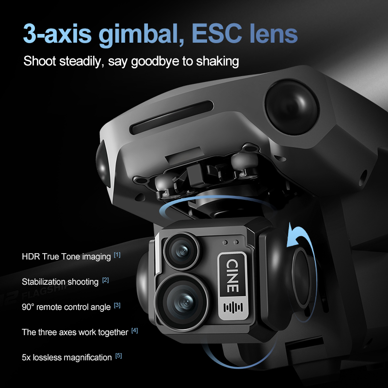 8K 3 Axis Gimbal Brushless 7.2 - Drone Gimbal Brushless review and price