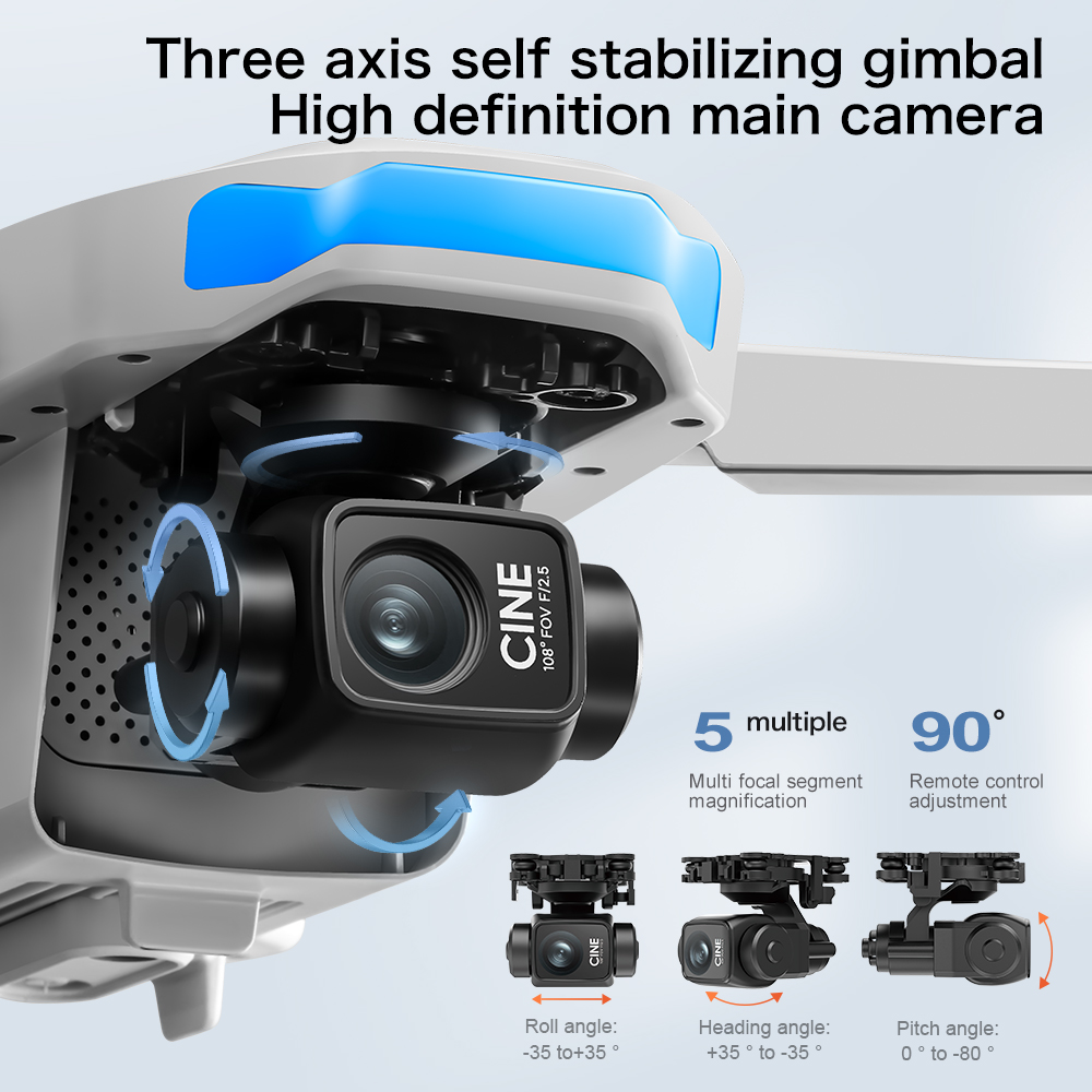 S-X1 Mini Drone 8K Professiona - Drone Gimbal 3 Axis review and price