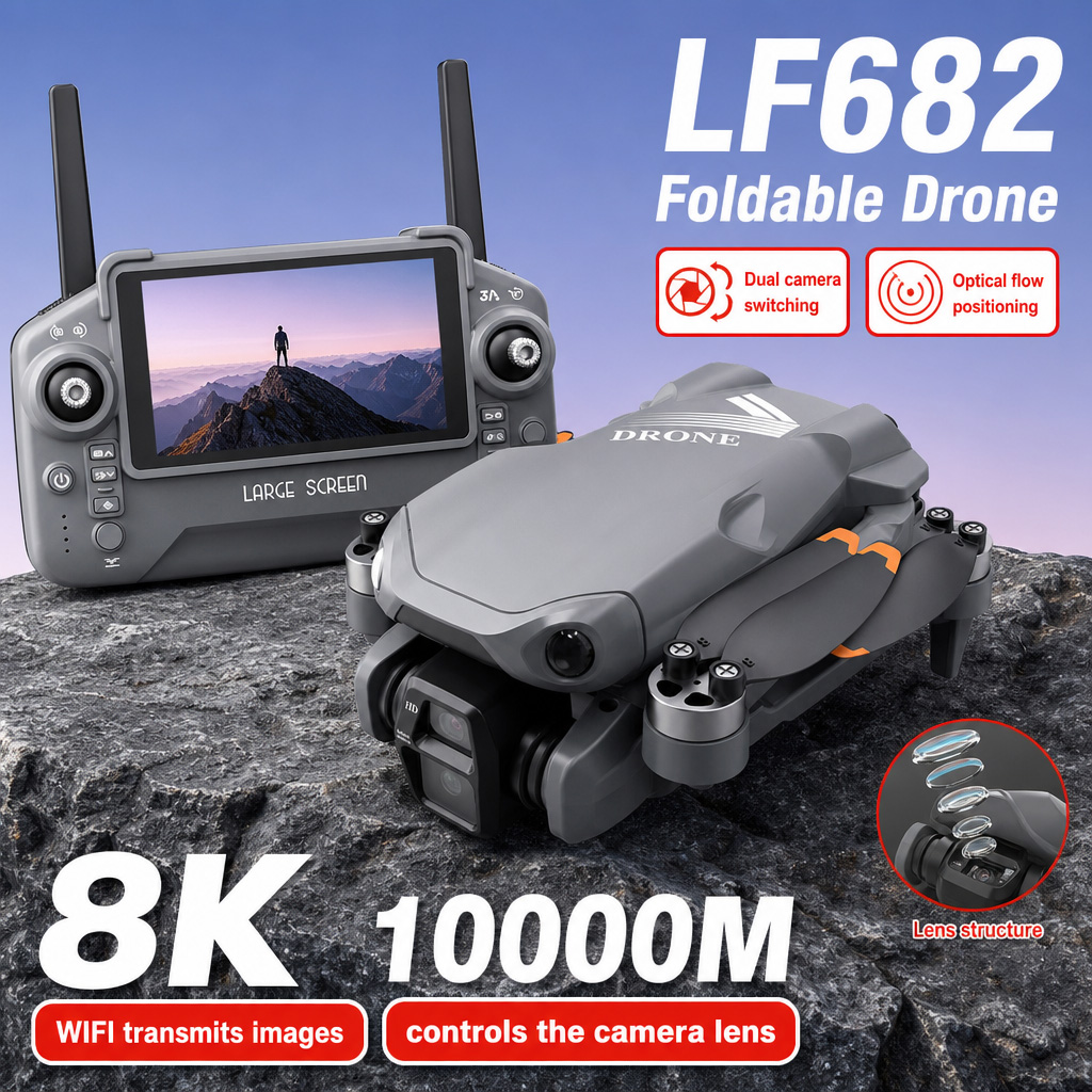 Aerial Photo LF682 Drone 8K HD - Drone Gimbal Brushless review and price