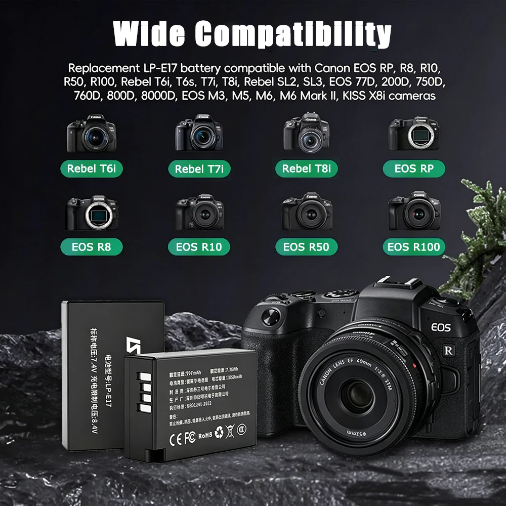 LP-E17 Battery for Canon Camer - Canon Camera Eos R8 review and price