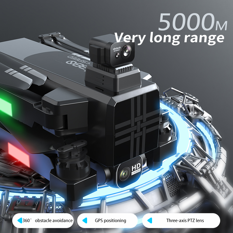 A380 Drone 4K HD Three Axis An - Drone Gimbal Brushless review and price