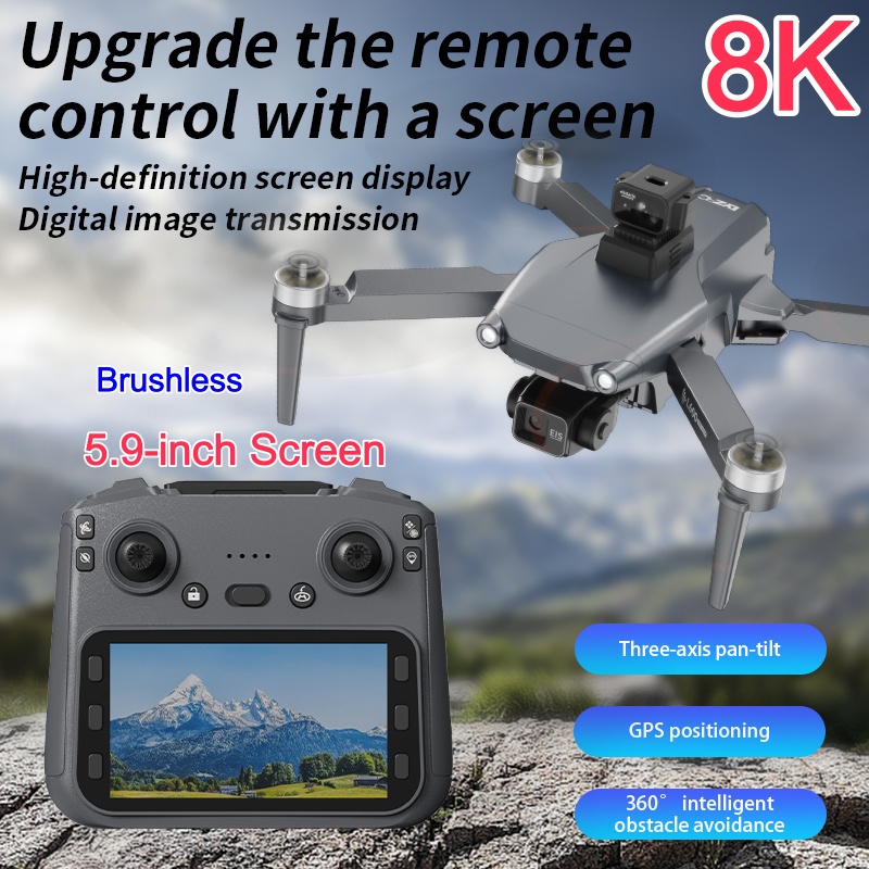 8K ESC Dual Camera Drone GPS P - Drone Gimbal 3 Axis review and price
